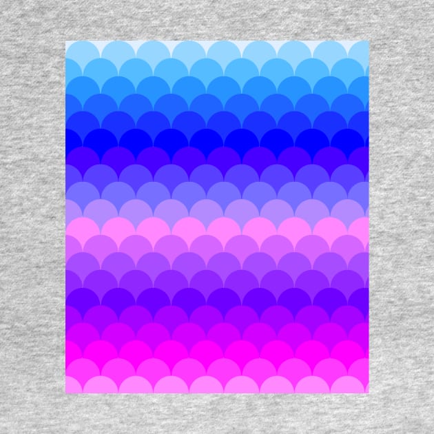 Ombre Rainbow Scales Pattern by saradaboru